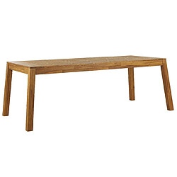 Beliani Table de jardin 210 x 90 cm Bois Bois clair LIVORNO 