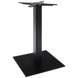 Alterego Pied de table 'NERO' 75 noir en métal