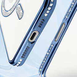 Acheter Avizar Coque Diamant pour iiPhone 16 Pro Max MagSafe Contour Strass Bleu