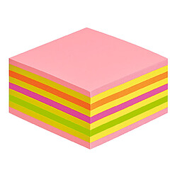 Bloc-cube couleurs néon rose Post-it 76 x 76 mm - 450 feuilles