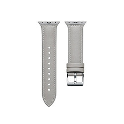 B03 Cuir gris Sangle de remplacement Bracelets de remplacement Apple Watch Band 42mm 44mmmwomen Hommes pour iWatch3456 Génération SE