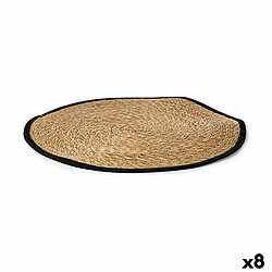 Gift Decor Tapis Noir Naturel 100 x 1 x 100 cm (8 Unités)