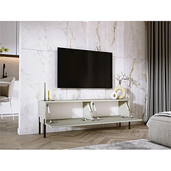 Acheter 3XELIVING Meuble TV en couleur Cachemire avec pieds droits en noir, D: l : 140 cm, H : 52 cm, P : 32 cm