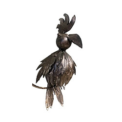 Acheter L'Héritier Du Temps Tuteur Tige pour Plantes Motifs Duo d'Oiseaux ou Mobile de Jardin Rotatif à Planter en Fer Patiné Marron 72x72x144cm