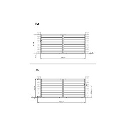 Avis Vente-Unique Portail coulissant aluminium plein L416 x H165 cm anthracite - NAZARIO