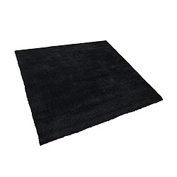 Beliani Tapis épais 200 x 200 cm noir DEMRE