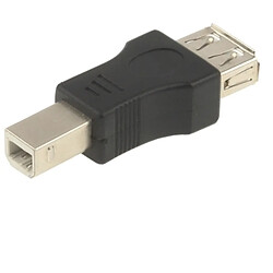 Wewoo Adaptateur noir USB 2.0 AF vers USB BM