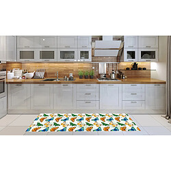 Alter Tapis de cuisine, 100% Made in Italy, Tapis antitache avec impression numérique, Tapis antidérapant et lavable, Modèle Efeso, cm 280x52