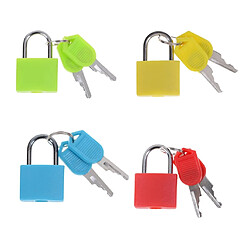 Avis 4pcs Mini Valise Cadenas En Acier Cadenas De Voyage Quotidien Avec 2 Clés