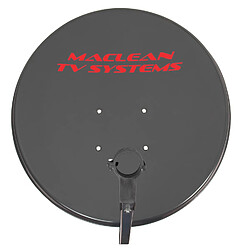 Antenne satellite Maclean TV System, acier phosphaté, graphite, 65cm, MCTV-926