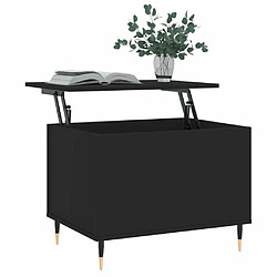 Acheter Maison Chic Tabls basse,Table Console pour salon Noir 60x44,5x45 cm Bois d'ingénierie -MN25983