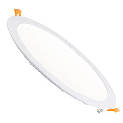 Ledkia Dalle LED 24W Ronde Extra-Plate Coupe Ø 280 mm Blanc neutre 4000K