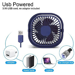 Acheter Petit Ventilateur de Bureau USB, ventilateur de Refroidissement de Table Portable Personnel De 4 Pouces 3 Vitesses Silencieux Mini 360? Ventilateur de bureau Rotatif avec Câble Alimenté par USB pour le bureau à Domicile