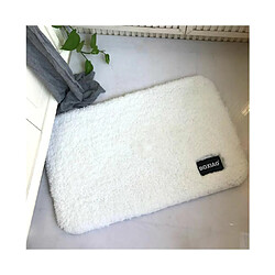 YP Select Tapis de trappeur de saleté à l'intérieur du sol Tapis d'entrée de coton Grattoir à chaussures Tapis lavable Blanc 40 * 60cm