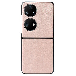 Coque en TPU + PU or pour votre Huawei P50 Pocket