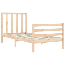 Acheter vidaXL Cadre de lit sans matelas 90x200 cm bois de pin massif