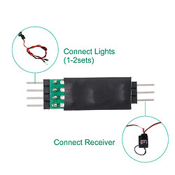 Acheter Panneau De Commutation Contrôlé Par Lumière LED Du Récepteur RC Pour Modèle De Camion D'escalade RC Type C