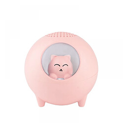 General Mini haut-parleur Bluetooth sans fil portable mignon avec microphone intégré, plage de connexion de 10 m, petits haut-parleurs mignons prenant en charge la carte TF, pour enfants gar?ons filles adolescents (rose)