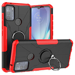 Coque en TPU anti-chocs avec béquille pour votre Motorola Moto G50 4G - rouge