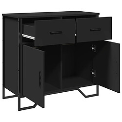 Acheter vidaXL Buffet noir 79,5x35,5x74,5 cm bois d'ingénierie