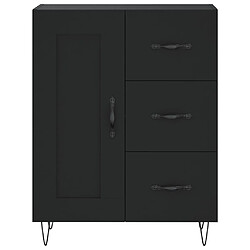 Acheter vidaXL Buffet noir 69,5x34x90 cm bois d'ingénierie