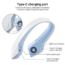 Avis Universal Ventilateur à col refroidi à l'air d'été, ventilateur à col suspendu en forme de navette, sans aspirateur, intelligence artificielle USB.