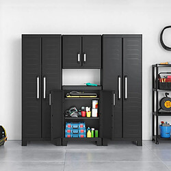 Acheter Keter Armoire de rangement basse Detroit Noir