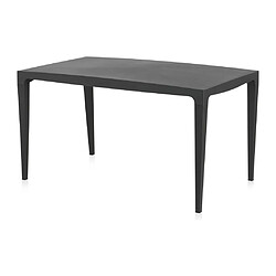 Vente-Unique Table à manger de jardin L.140 cm - Polypropylène - Anthracite - SOROCA 