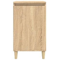 Acheter vidaXL Tables de chevet 2pcs chêne sonoma 40x35x70cm bois d'ingénierie