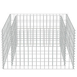 Acheter vidaXL Lit surélevé à gabion Acier galvanisé 90x90x50 cm