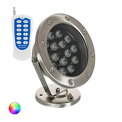 Avis Ledkia Spot LED RGB Fixation au Sol 24V 15W Submersible IP68 RGB