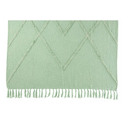 Dansmamaison Plaid Losange Coton Polyester Vert Clair