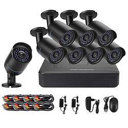 Yonis Kit vidéosurveillance 8 Caméras 1080P