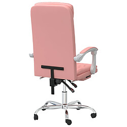 Acheter vidaXL Fauteuil inclinable de bureau Rose Similicuir