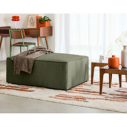 Bestmobilier Topaze - pouf - en tissu Topaze - pouf - en tissu - Vert