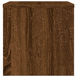 Acheter vidaXL Table de chevet Chêne marron 40x30x30 cm Bois d'ingénierie