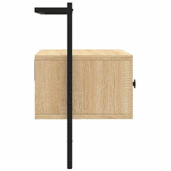 Acheter Maison Chic Meuble TV scandinave mural Banc TV suspendu pour salon - chêne sonoma 60,5x30x51 cm bois d'ingénierie -MN29849