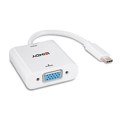 Avis Lindy 43355 câble vidéo et adaptateur USB Type-C VGA (D-Sub) Blanc