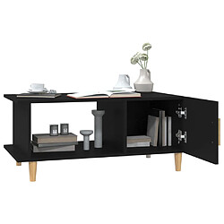 Acheter vidaXL Table basse noir 90x50x40 cm bois d'ingénierie