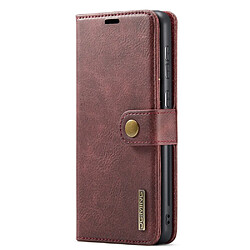 Etui en PU DG.MING magnétique avec support rouge pour votre Samsung Galaxy A73 5G