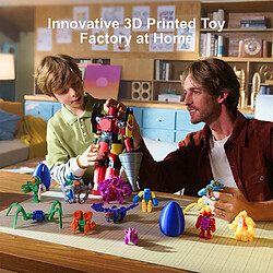 None Imprimante 3D AOSEED X-MAKER JOY pour enfants, interaction vocale IA, contrôle intelligent par application, vidéo accélérée