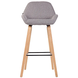 Non Tabouret de bar Newnan en tissu 4 pieds structure naturel (chêne)