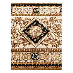 Vidal Tapis de couloir en laine 399x84 brun Darya pas cher