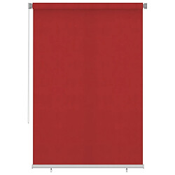 vidaXL Store roulant d'extérieur 160x230 cm Rouge PEHD