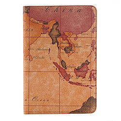 Wewoo Smart Cover marron pour iPad Mini 4, livraison aléatoire cartes et portefeuille Carte motif horizontal Flip Smart étui en cuir avec titulaire fentes