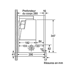 Hotte télescopique 60cm 399m³/h argent métallisé - d46ed52x1 - NEFF pas cher