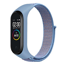 Bracelet en nylon réglable pour votre Xiaomi Mi Band 3/4/5/6/7 - bleu ciel