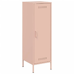 vidaXL Buffet haut rose 36x39x113 cm acier