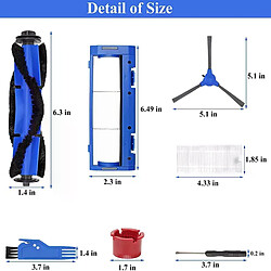 AD 21Pcs Pièces De Rechange Accessoires pour Eufy RoboVac 11S, RoboVac 12 RoboVac 15C, RoboVac 30 RoboVac35C Aspirateur