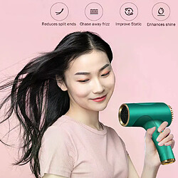 Avis Sèche-cheveux sans fil à anions 2600 mAh, sèche-cheveux portable 40/500 W, rechargeable par USB, puissant, 2 vitesses, pour la maison et les voyages